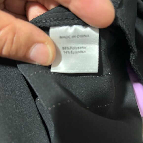 See Rose Go Womens High Rise Straight Tailored Track Pants Black 18 Striped - Picture 15 of 16